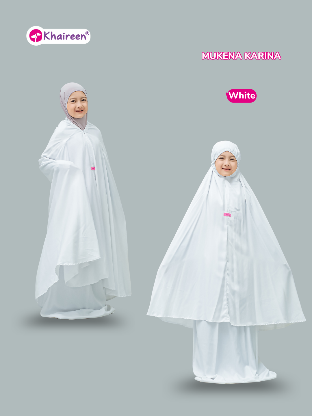 PRE ORDER Mukena Karina (3-12 Tahun) Mukena Anak Polos Katun Rayon Premium Adem Mukena TK SD SMP