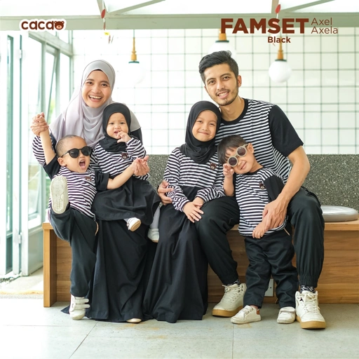 Image of KHAIREEN Family Set Axel Axela BLACK by Cacao Kidswear
