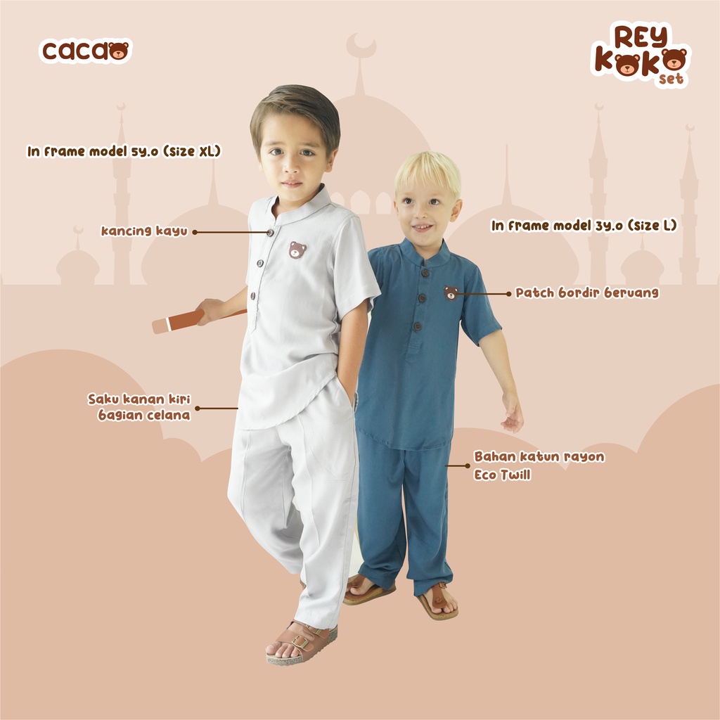 KHAIREEN Rey Koko Set(0-10 Tahun) by Cacao Kidswear Koko Anak Busana Muslim Anak