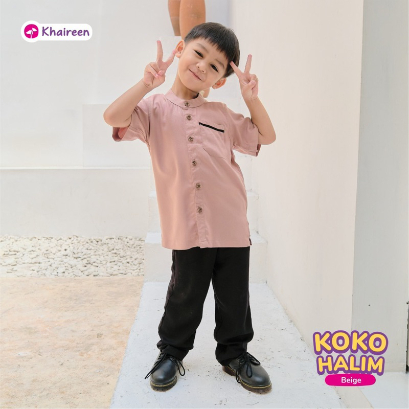 KHAIREEN Koko Halim (0-9 Tahun) Koko Anak Rayon Baju Muslim Anak
