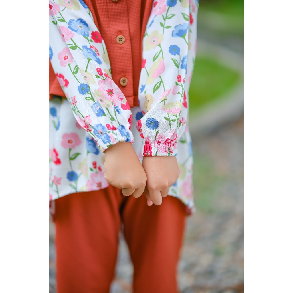 KHAIREEN One Set Happy (1- 9 Tahun) One Set Anak Setelan Anak Perempuan