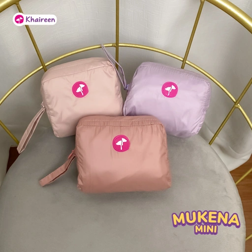 Image of KHAIREEN Mukena Mini (4-12 Tahun) Mukena Mini Parasut Mukena Mini Anak Mukena Anak Travelling