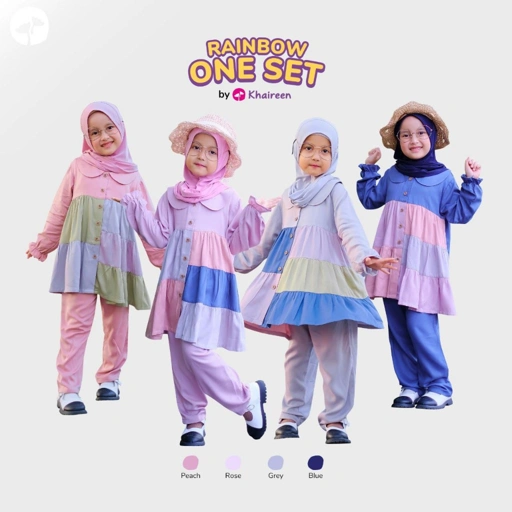 Image of KHAIREEN Rainbow One Set / One Set Anak