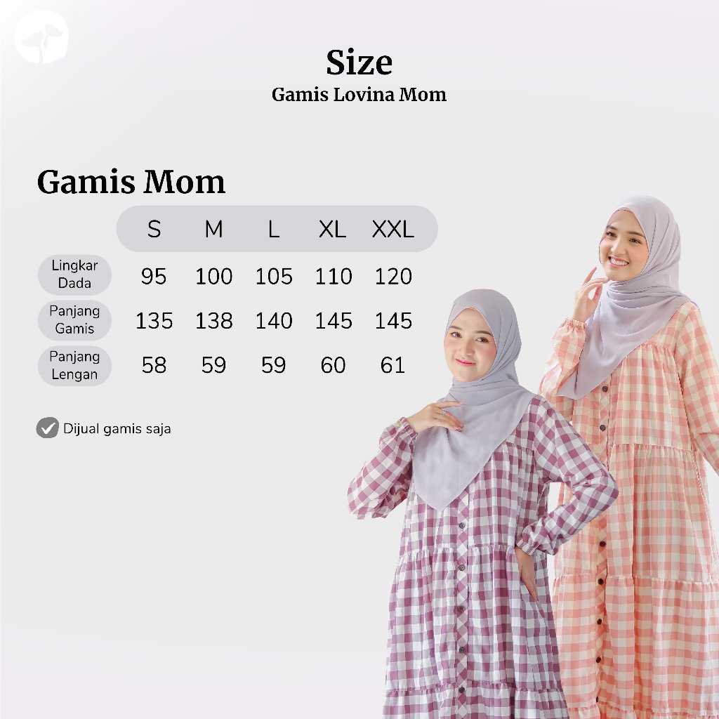 KHAIREEN Gamis Lovina Couple Mom and Kids Gamis Katun Couple Gamis Katun Motif Gamis Katun Mom Gamis Katun Anak
