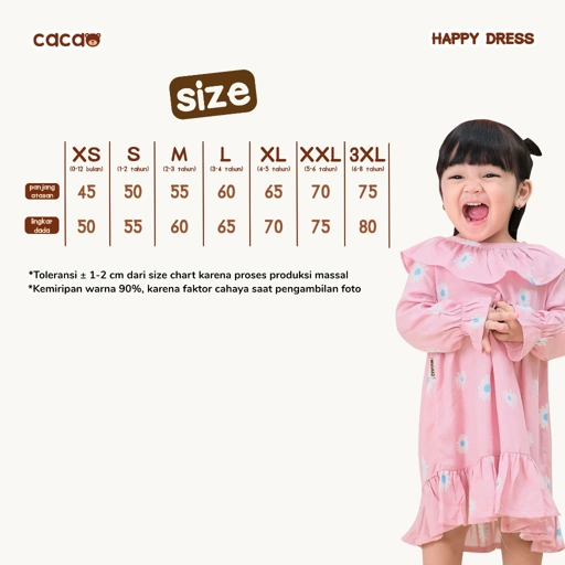 Image of KHAIREEN Happy Dress / Dress Anak Cacao Kidswear