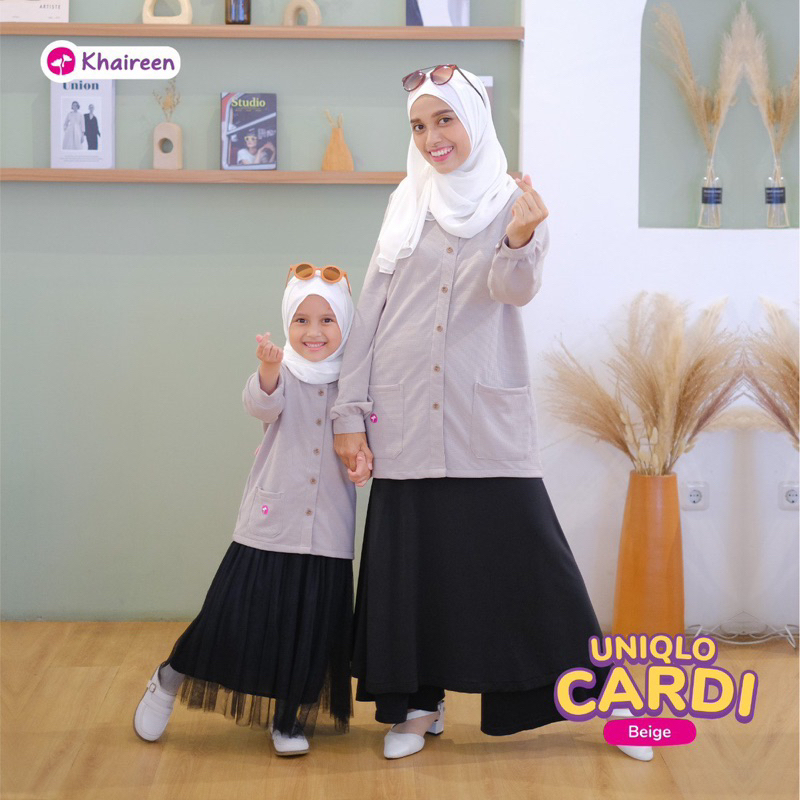KHAIREEN Cardigan Couple Mom and Kids