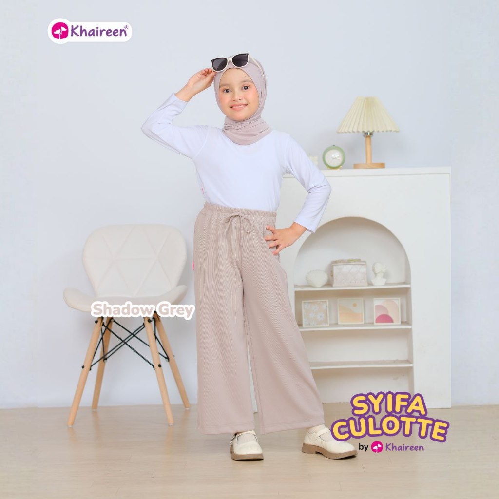 KHAIREEN Syifa Culotte (3-12 Tahun) Pants Celana Kulot Anak Knit