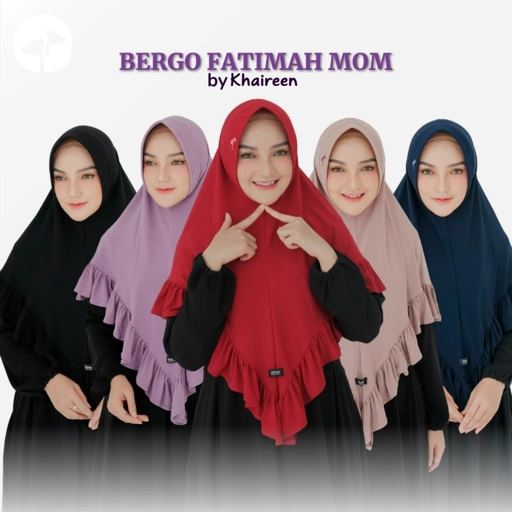 Image of KHAIREEN Bergo Fatimah Mom Hijab Mom