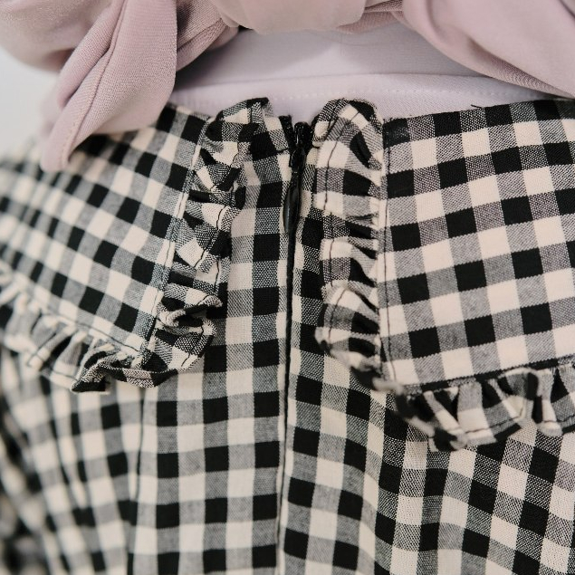 KHAIREEN Gamis Cala (1-10 Tahun) Gamis Anak Set Hijab Gamis Anak Katun Gamis Anak Motif Kotak