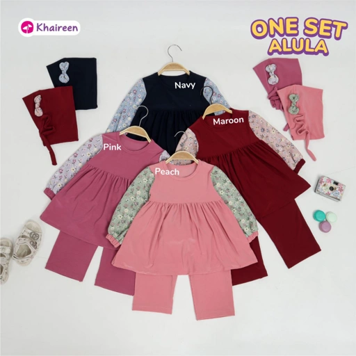 Image of KHAIREEN One Set Alula (0-10 Tahun) One Set Anak Set Hijab