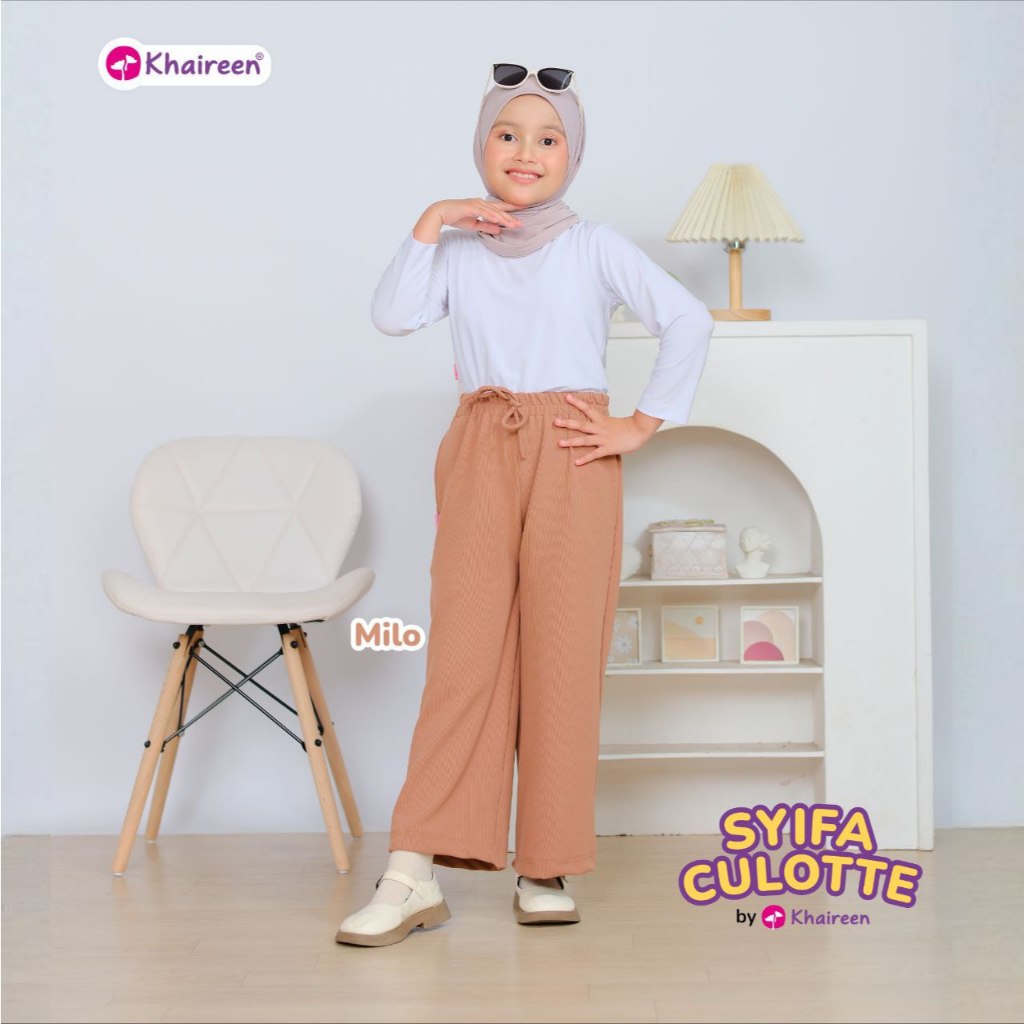 KHAIREEN Syifa Culotte (3-12 Tahun) Pants Celana Kulot Anak Knit