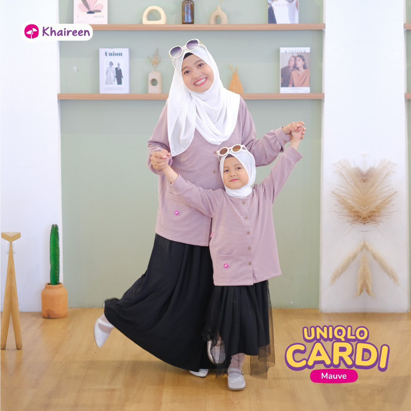KHAIREEN Cardigan Couple Mom and Kids