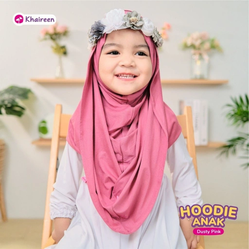 KHAIREEN Hoodie Anak (0-5 Tahun) Hijab Anak Pashmina Instan Anak 