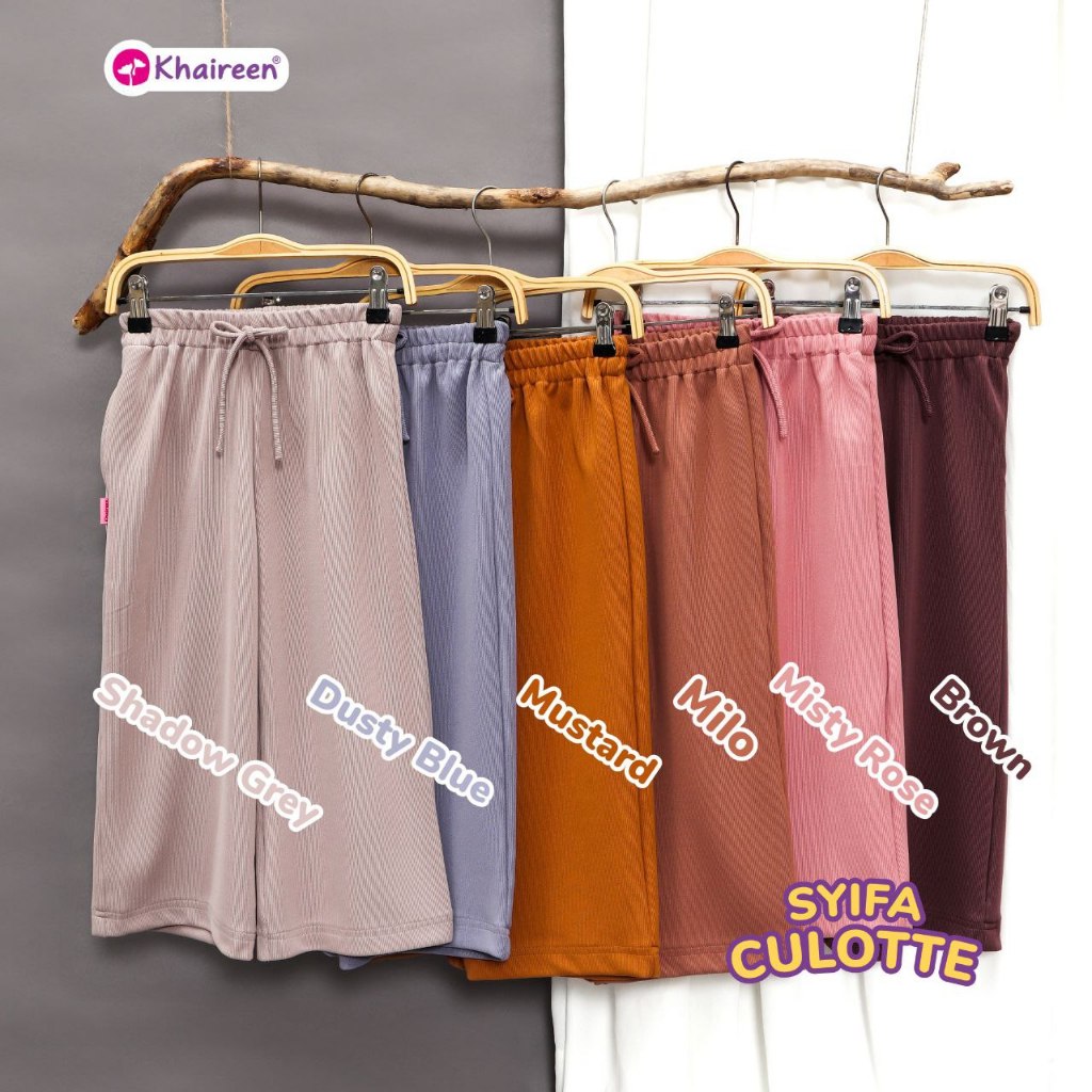 KHAIREEN Syifa Culotte (3-12 Tahun) Pants Celana Kulot Anak Knit