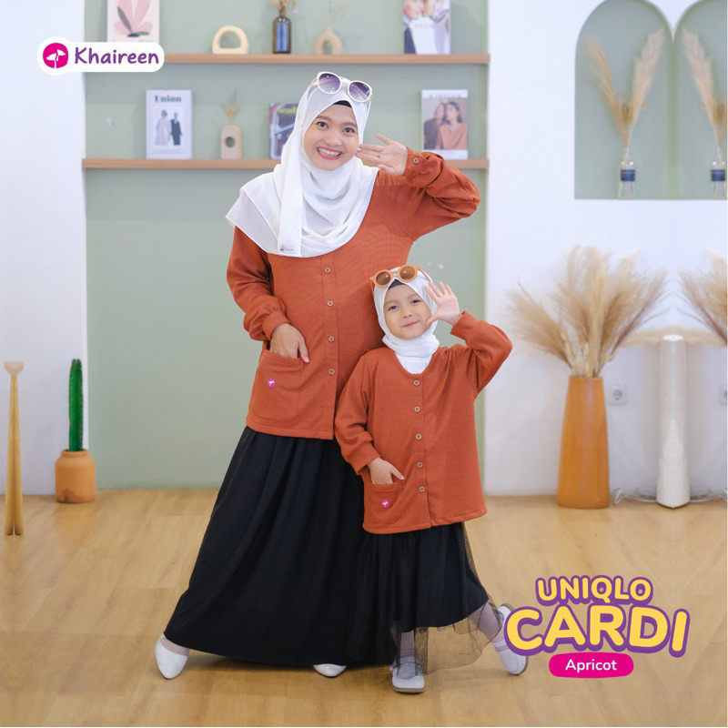 KHAIREEN Cardigan Couple Mom and Kids
