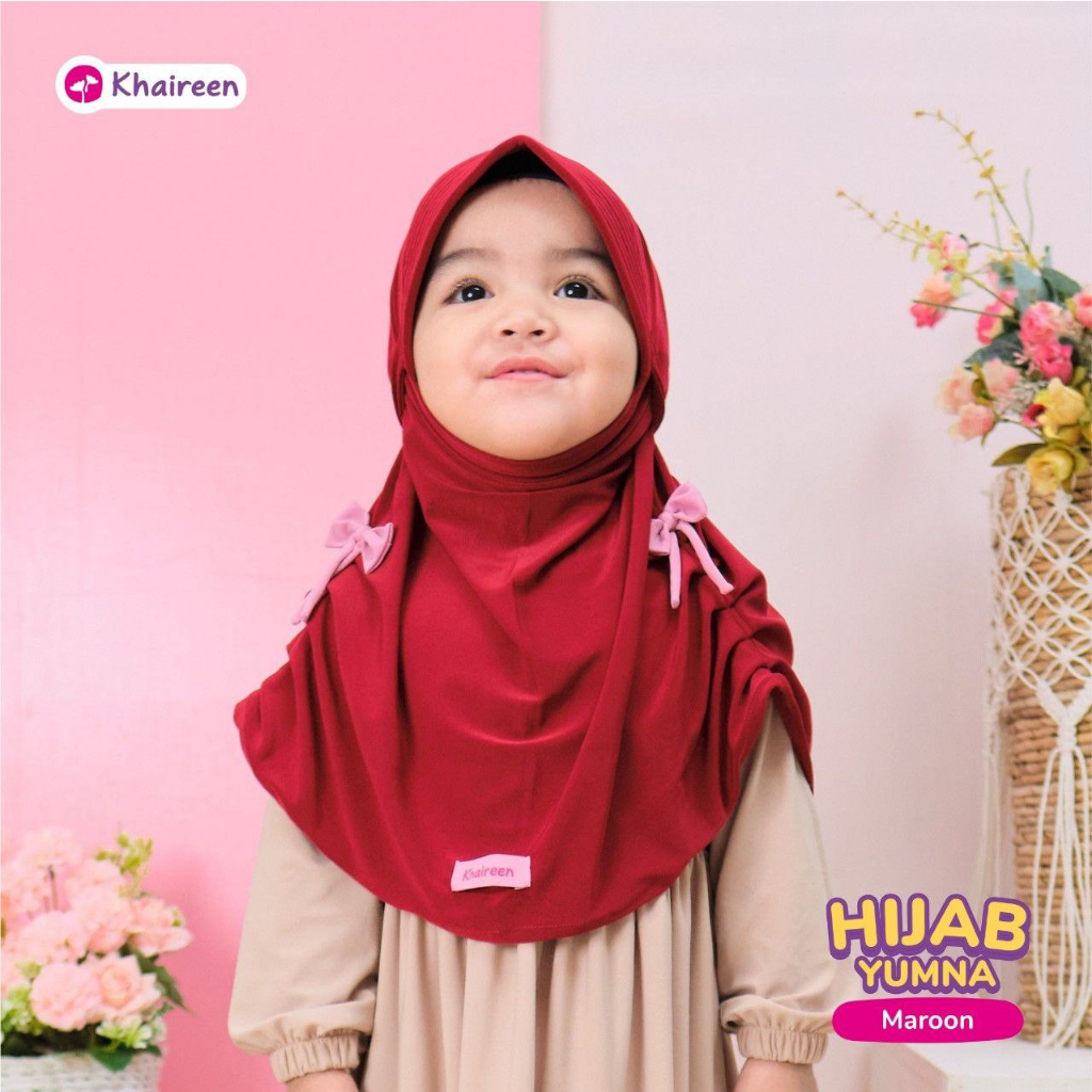 KHAIREEN Hijab Yumna (0-4 Tahun) Hijab Anak Jersey Hijab Anak Daily