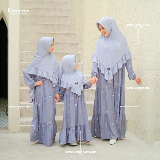 Image of KHAIREEN Gamis Shabira MOM Gamis Couple