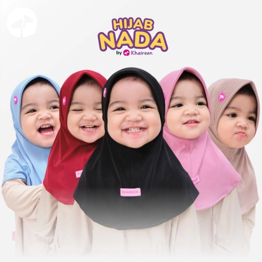 Image of KHAIREEN Hijab Nada (0-4 Tahun) Hijab Anak Hijab Daily Anak Hijab Adem Jersey Premium
