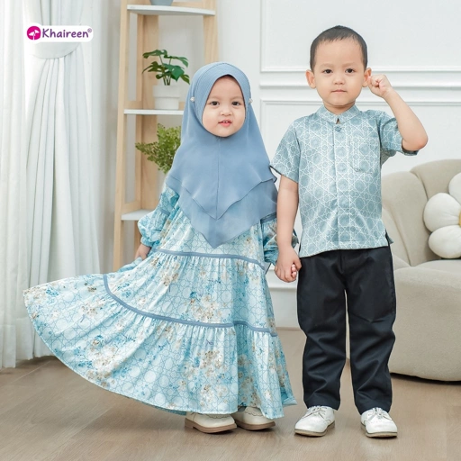 Image of KHAIREEN Koko Naufal Gamis Naysila (0-10 tahun) Koko Gamis Anak Couple
