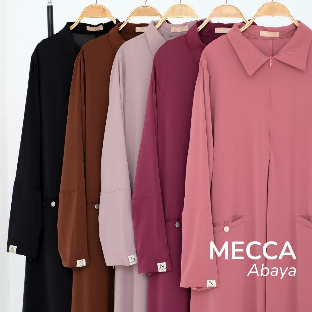 NEFERTARI Mecca Abaya Gamis Marbella Silk Anti UV Premium Dress Panjang Wanita Dewasa Remaja