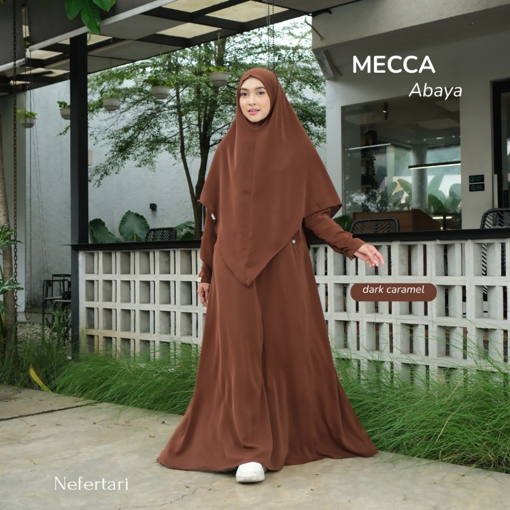 NEFERTARI Mecca Abaya Gamis Marbella Silk Anti UV Premium Dress Panjang Wanita Dewasa Remaja