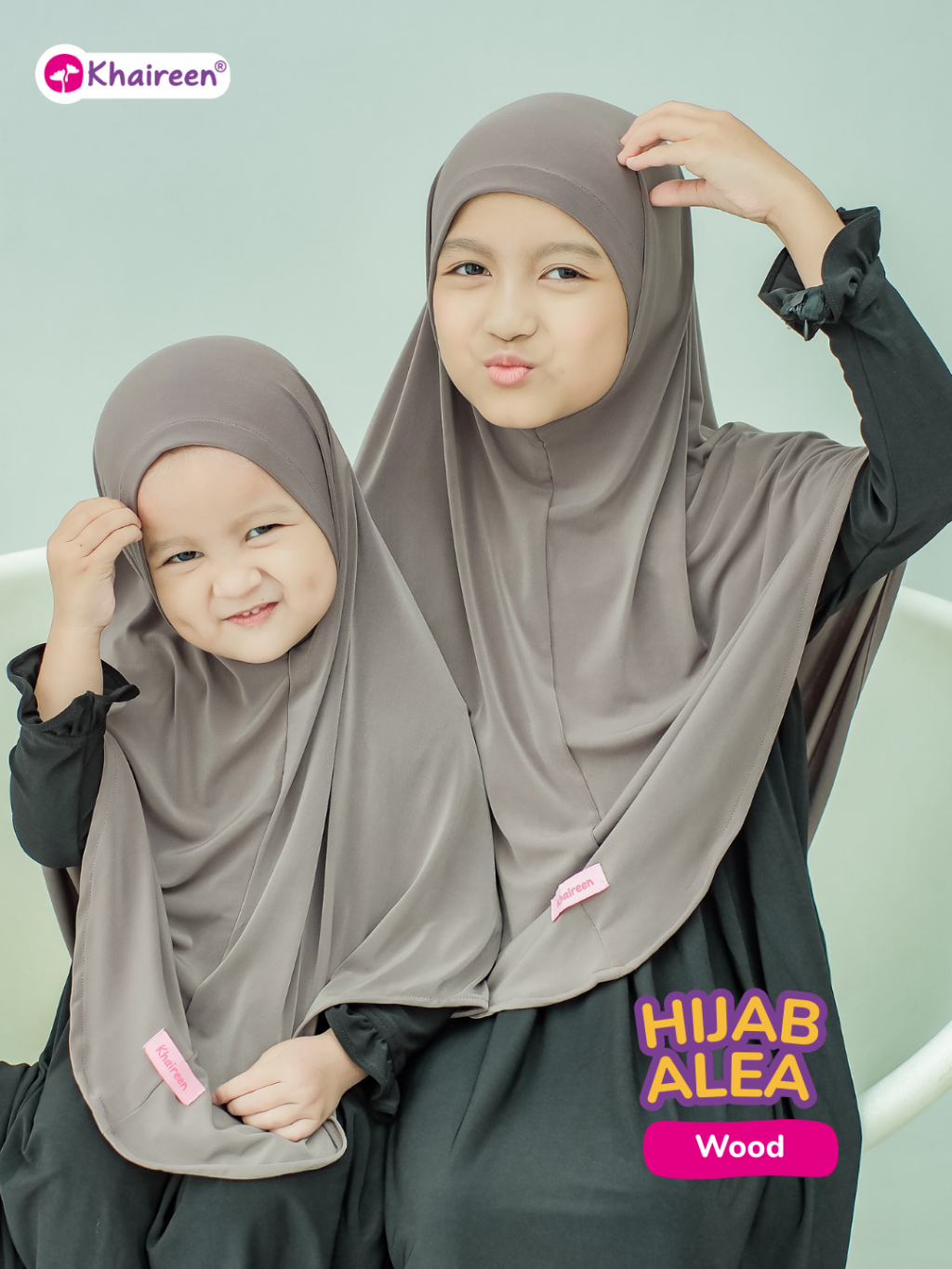 KHAIREEN Hijab Alea (1-10 tahun) Hijab Instan Syari Anak Bayi Balita1 2 3 4 5 6 7 tahun Jersey premium Adem Jilbab Khimar Anak Daily Harian Simple Syari Non Pad Lembut Baby Kids Friendly