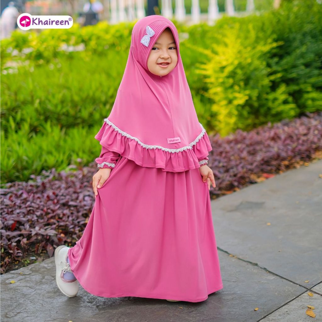 KHAIREEN Gamis Awa (0-10 Tahun ) Gamis Anak Polos Gamis Bayi Abaya Anak Baju Muslim Anak Polos