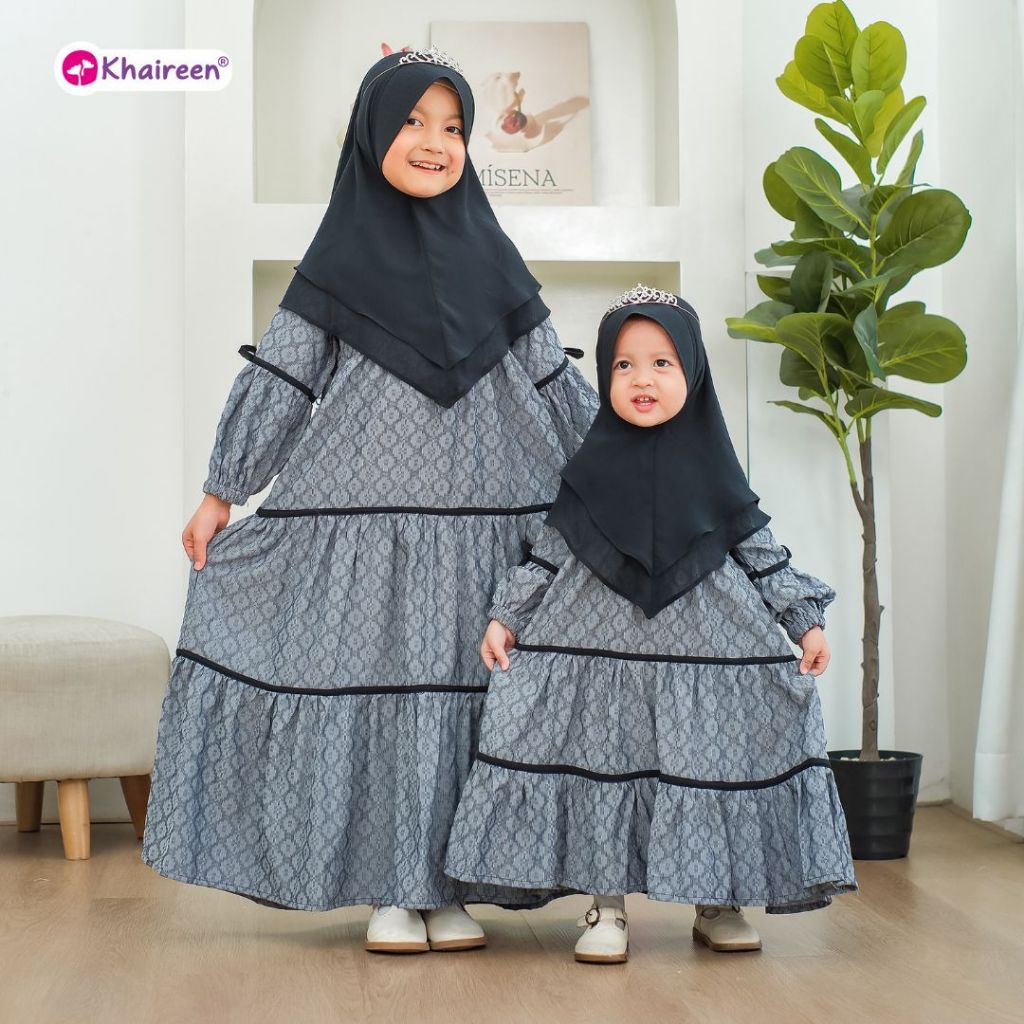 KHAIREEN Gamis Faiqa (0-12 Tahun) Gamis Anak Motif Gamis Anak Set Hijab Gamis Pesta