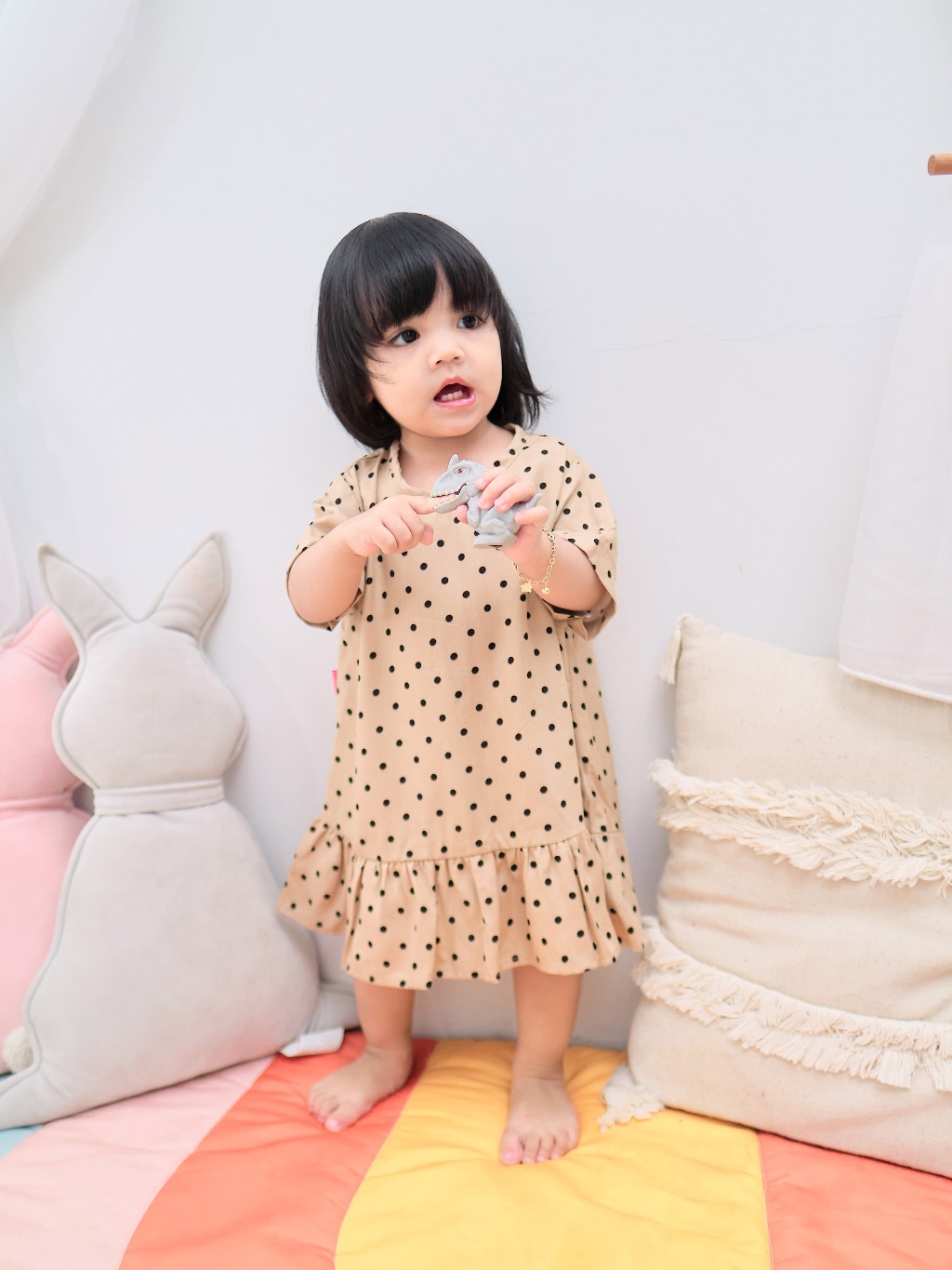KHAIREEN Cotton Home Dress (0-9 Tahun) Homedress Daster Rumhan Piyama Anak Adem Katun