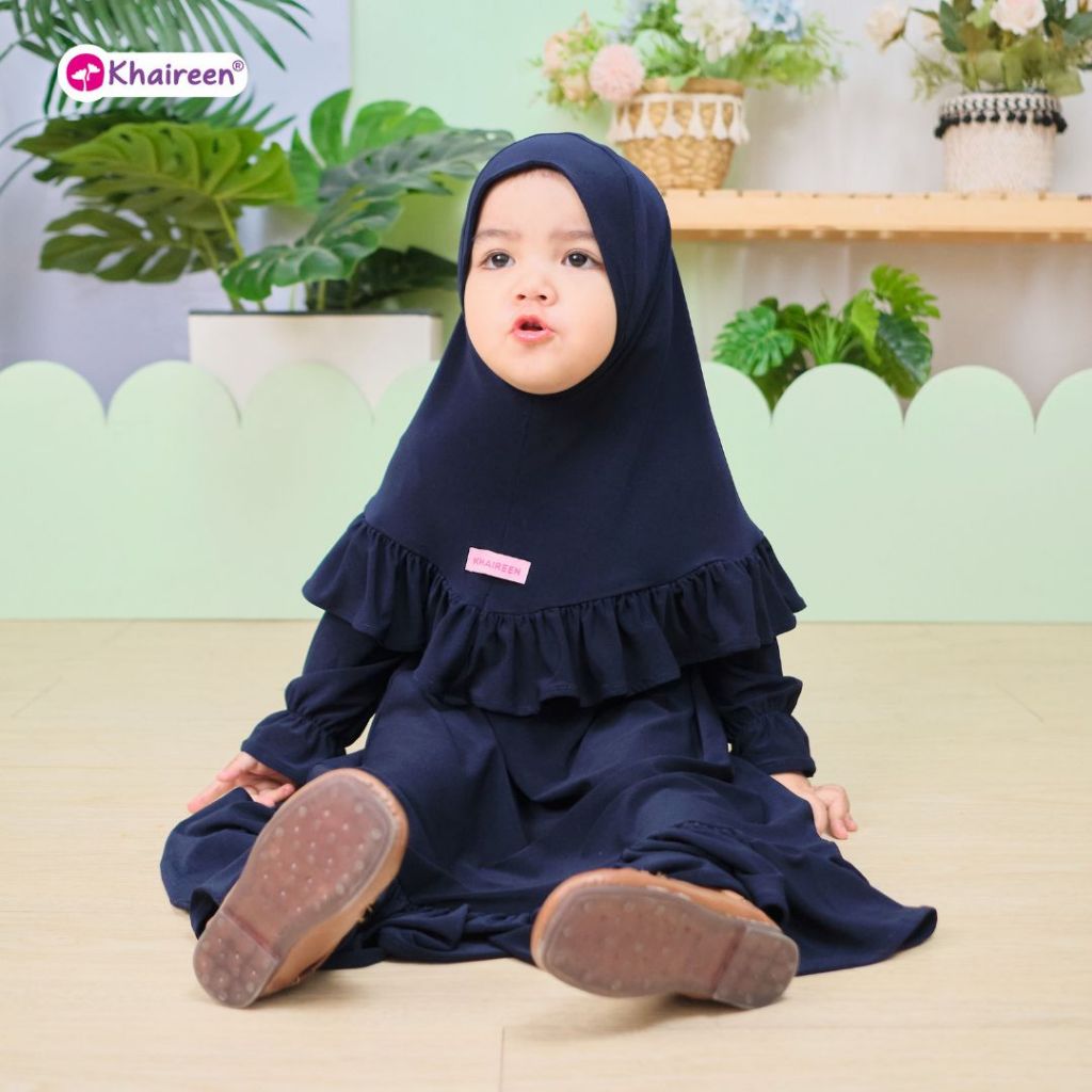KHAIREEN Gamis Ameena (0-8 tahun) Gamis Anak Kaos Jersey Premium Adem Baby Ameena Amina