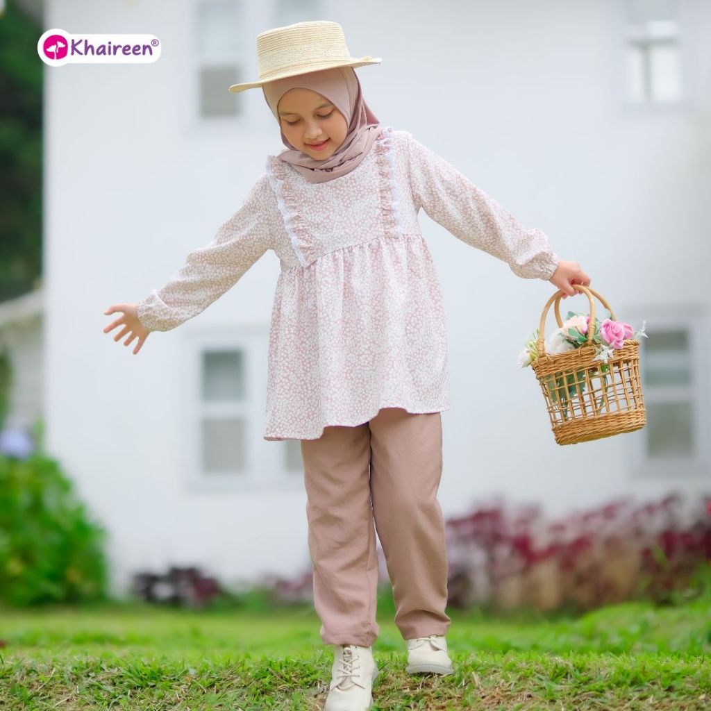 KHAIREEN Amara One Set (0-9 Tahun) Setelan Anak Perempuan One Set Anak Perempuan