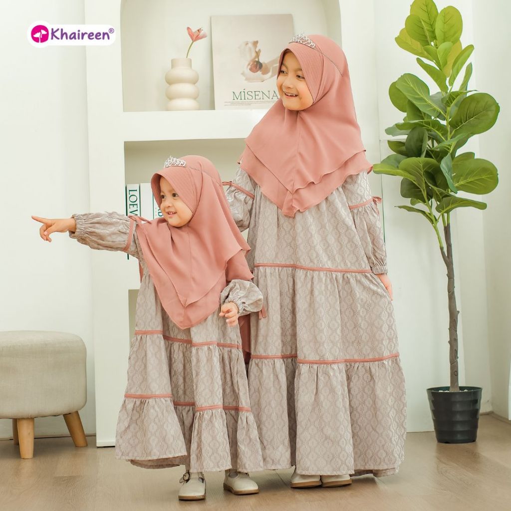 KHAIREEN Gamis Faiqa (0-12 Tahun) Gamis Anak Motif Gamis Anak Set Hijab Gamis Pesta