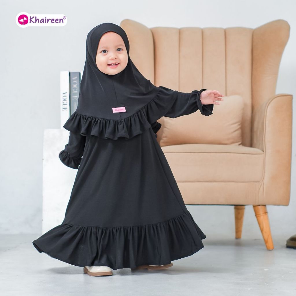 KHAIREEN Gamis Ameena (0-8 tahun) Gamis Anak Kaos Jersey Premium Adem Baby Ameena Amina