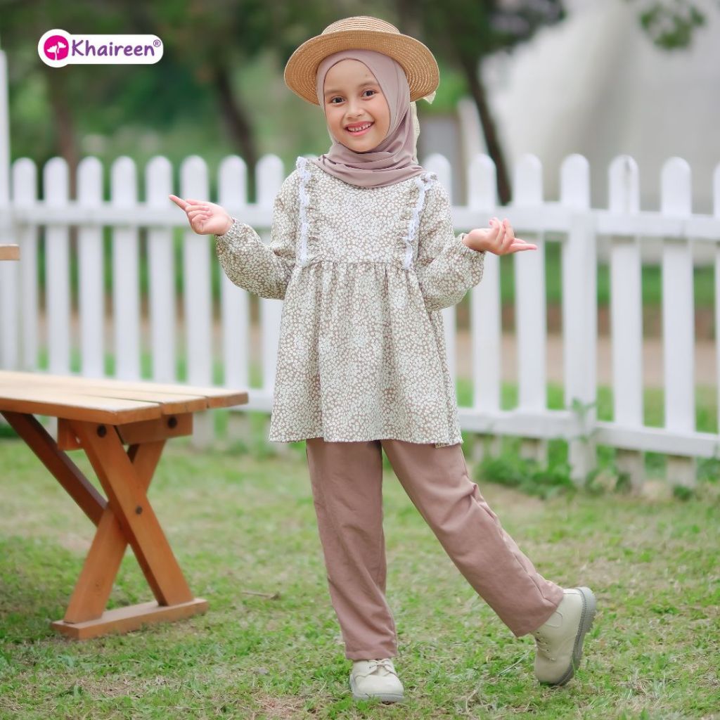 KHAIREEN Amara One Set (0-9 Tahun) Setelan Anak Perempuan One Set Anak Perempuan