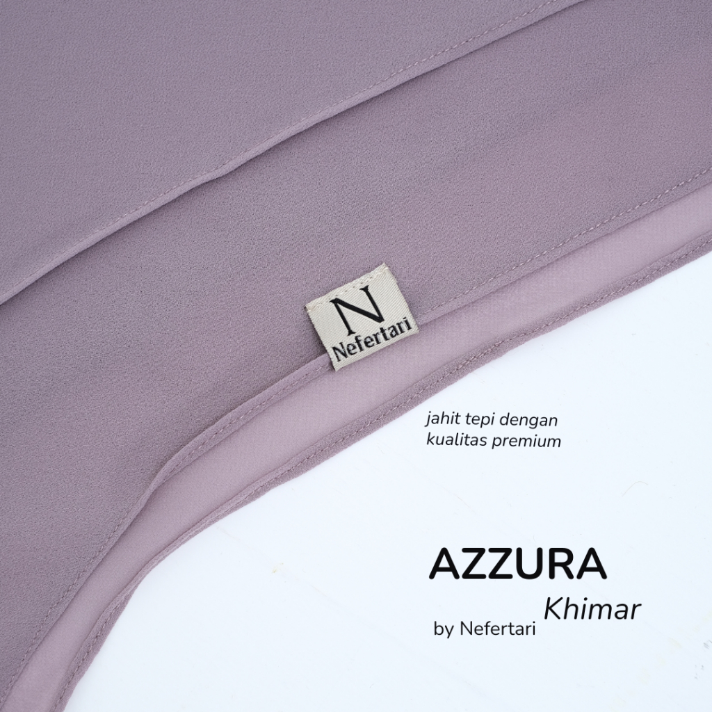NEFERTARI Azzura Khimar Hijab Syar'i Ceruty Premium Adem Wanita Remaja Dewasa