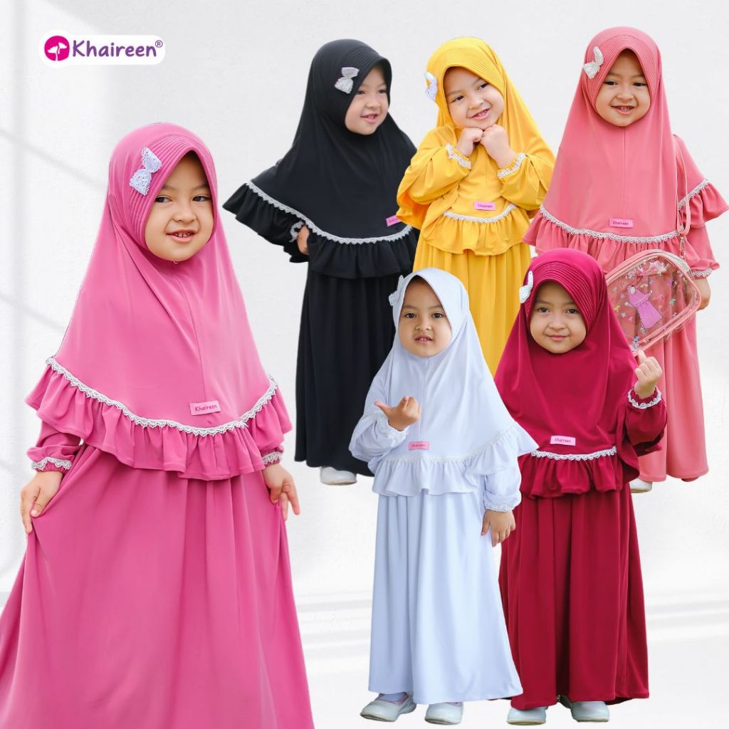 KHAIREEN Gamis Awa (0-10 Tahun ) Gamis Anak Polos Gamis Bayi Abaya Anak Baju Muslim Anak Polos
