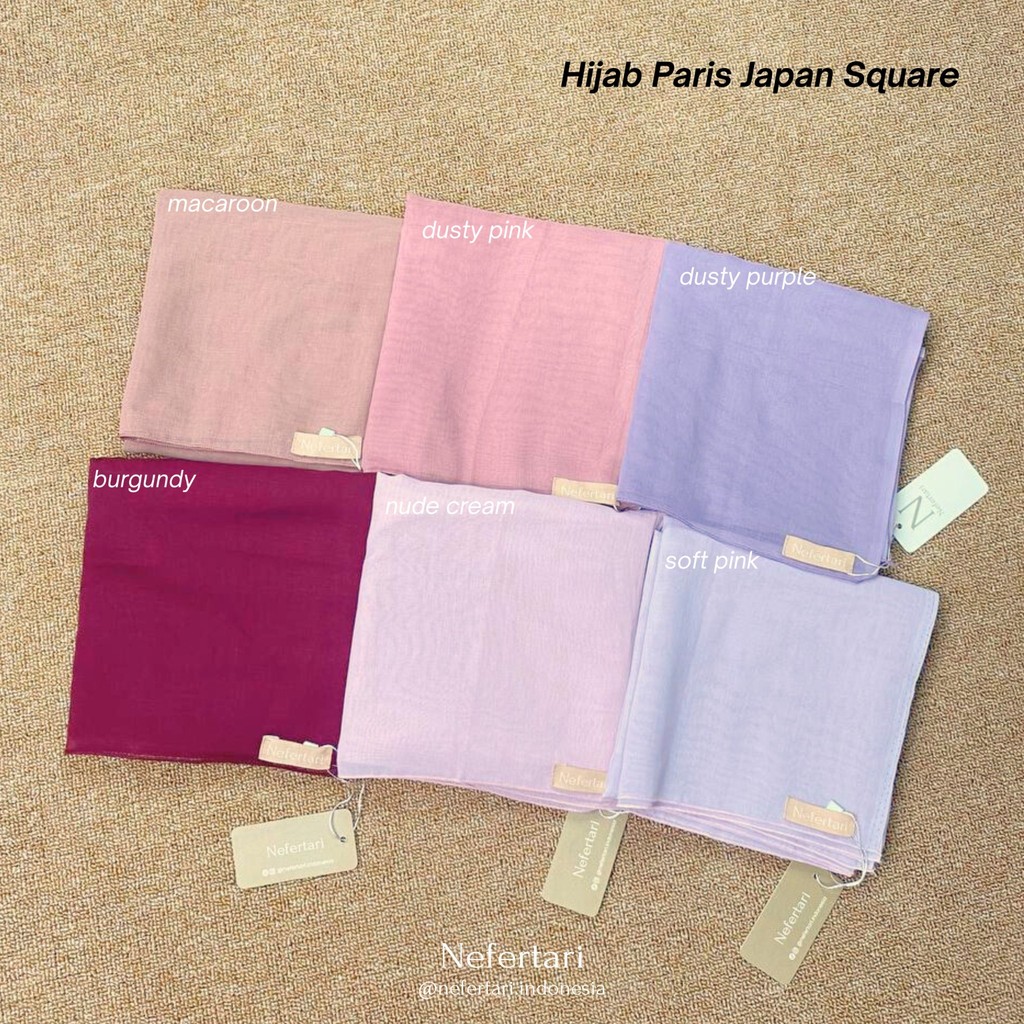 NEFERTARI Hijab Paris Japan Square Khimar Segiempat