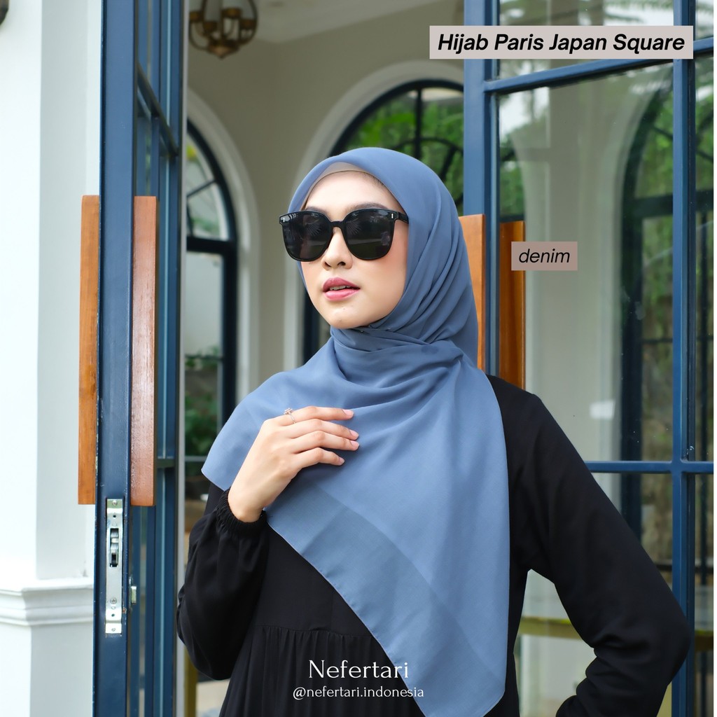 NEFERTARI Hijab Paris Japan Square Khimar Segiempat