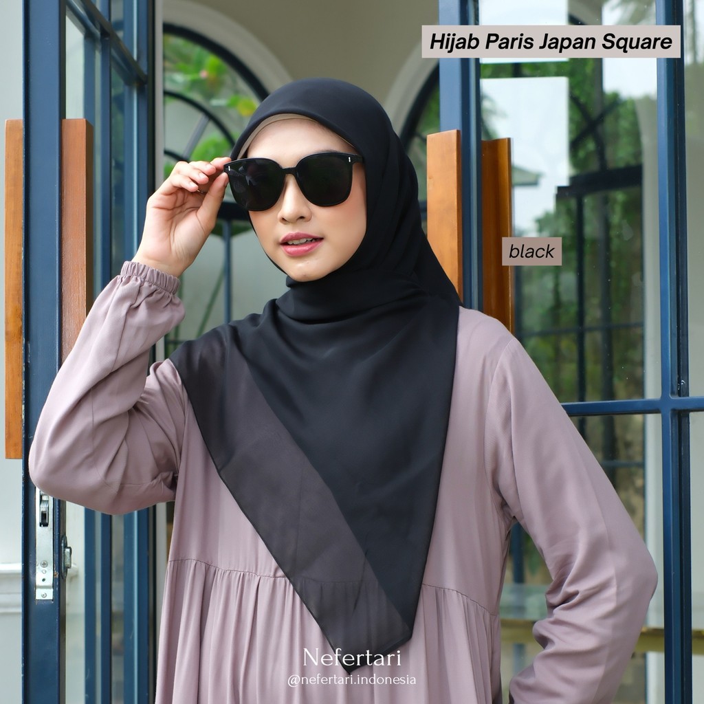 NEFERTARI Hijab Paris Japan Square Khimar Segiempat