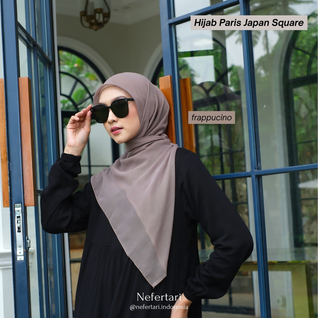 NEFERTARI Hijab Paris Japan Square Khimar Segiempat