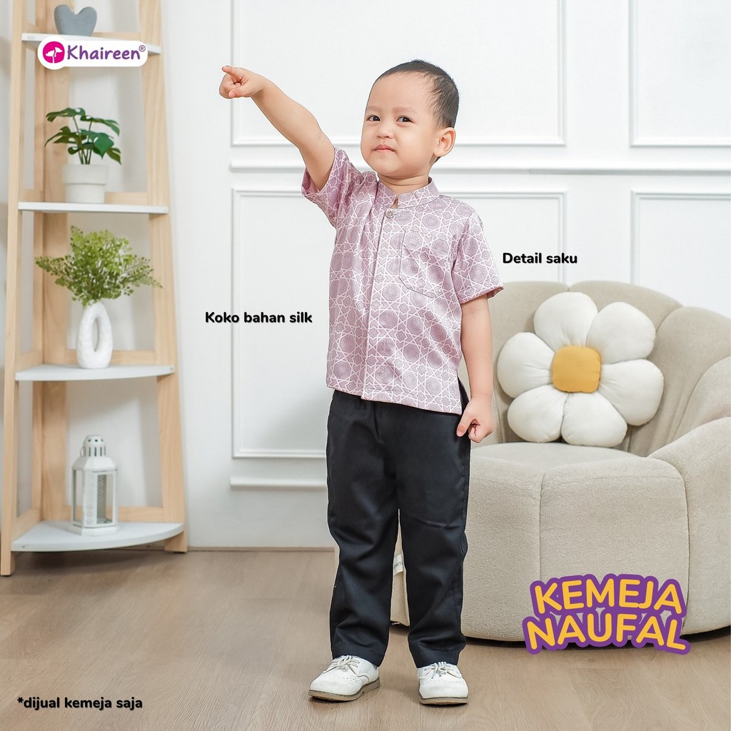 KHAIREEN Koko Naufal Gamis Naysila (0-10 tahun) Koko Gamis Anak Couple
