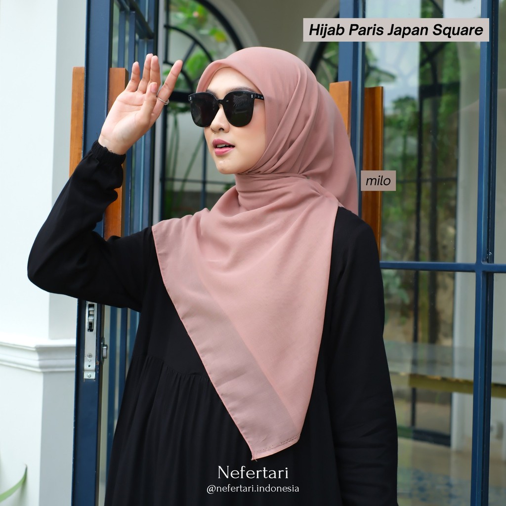 NEFERTARI Hijab Paris Japan Square Khimar Segiempat