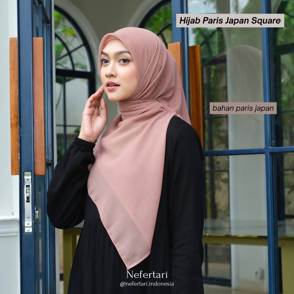 NEFERTARI Hijab Paris Japan Square Khimar Segiempat