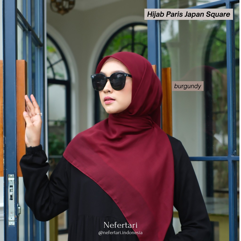 NEFERTARI Hijab Paris Japan Square Khimar Segiempat