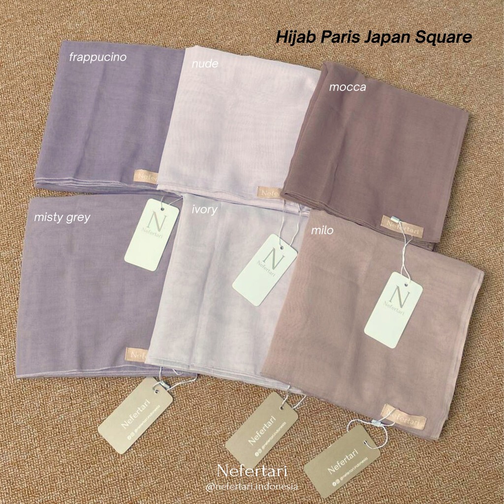 NEFERTARI Hijab Paris Japan Square Khimar Segiempat