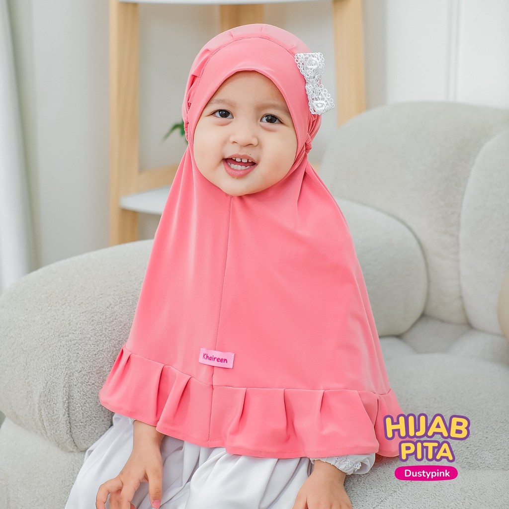 KHAIREEN Hijab Pita (Etalase 1) Jilbab Instan Jersey Daily Syari Anak Bayi Balita TK