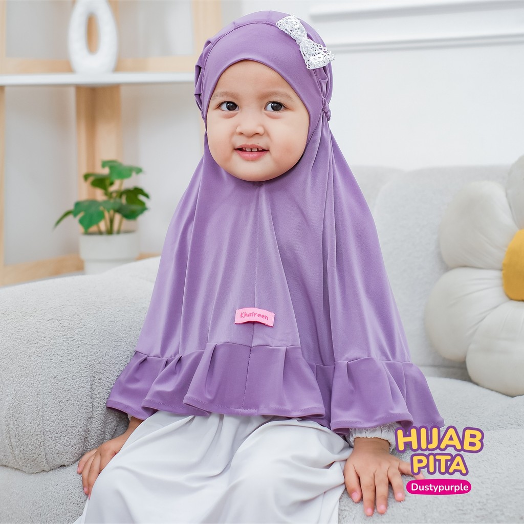 KHAIREEN Hijab Pita (Etalase 1) Jilbab Instan Jersey Daily Syari Anak Bayi Balita TK
