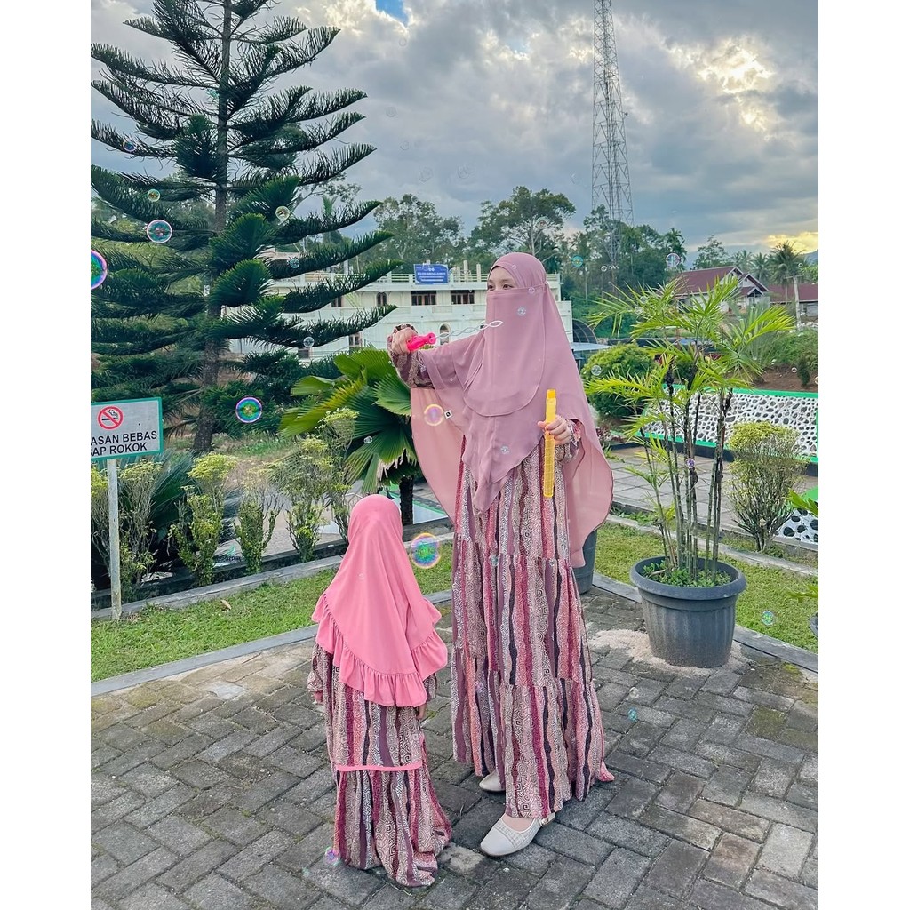 KHAIREEN Gamis Khairina Couple Mom (0-9 Tahun) Gamis Anak Gamis Anak Rayon Motif Gamis Bayi Balita Gamis Aqiqah Gamis Couple Anak Ibu