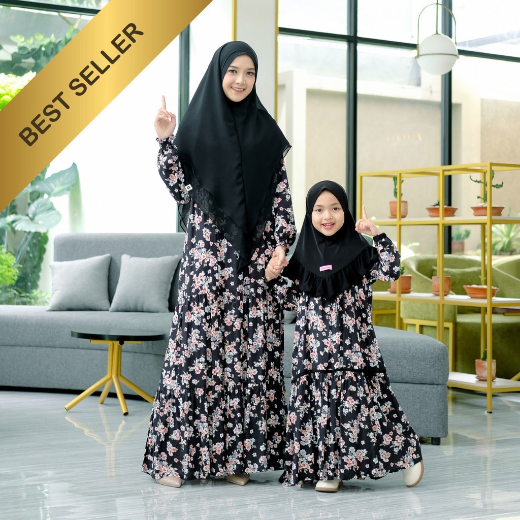 KHAIREEN Gamis Khairina Couple Mom (0-9 Tahun) Gamis Anak Gamis Anak Rayon Motif Gamis Bayi Balita Gamis Aqiqah Gamis Couple Anak Ibu