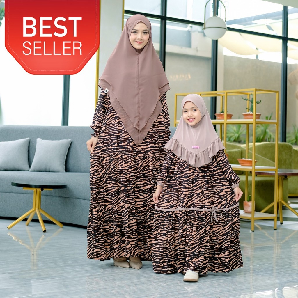 KHAIREEN Gamis Khairina Couple Mom (0-9 Tahun) Gamis Anak Gamis Anak Rayon Motif Gamis Bayi Balita Gamis Aqiqah Gamis Couple Anak Ibu